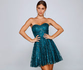 Waverly – Formelles Partykleid mit Glitzer und Pailletten